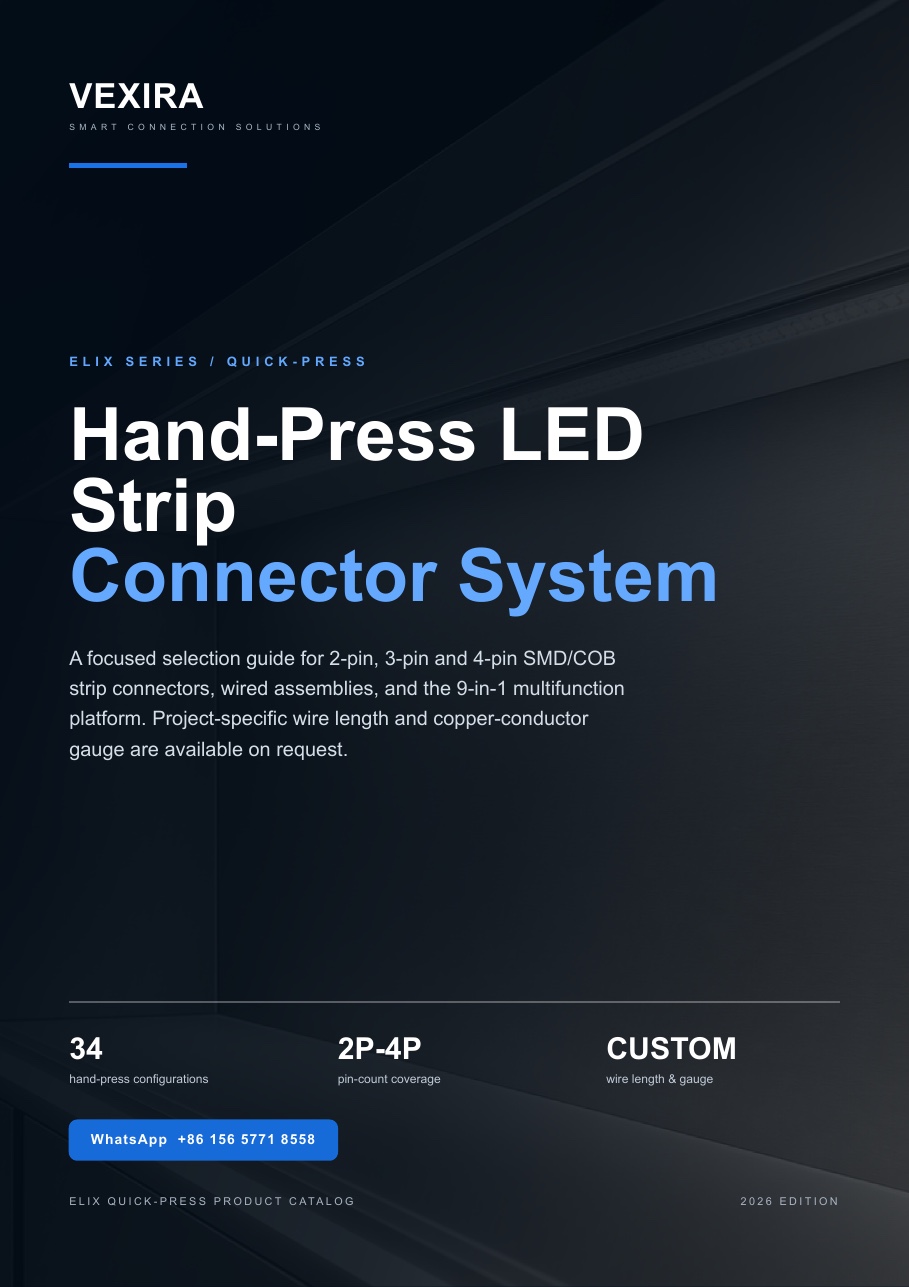 VEXIRA ELIX Quick-Press catalog cover