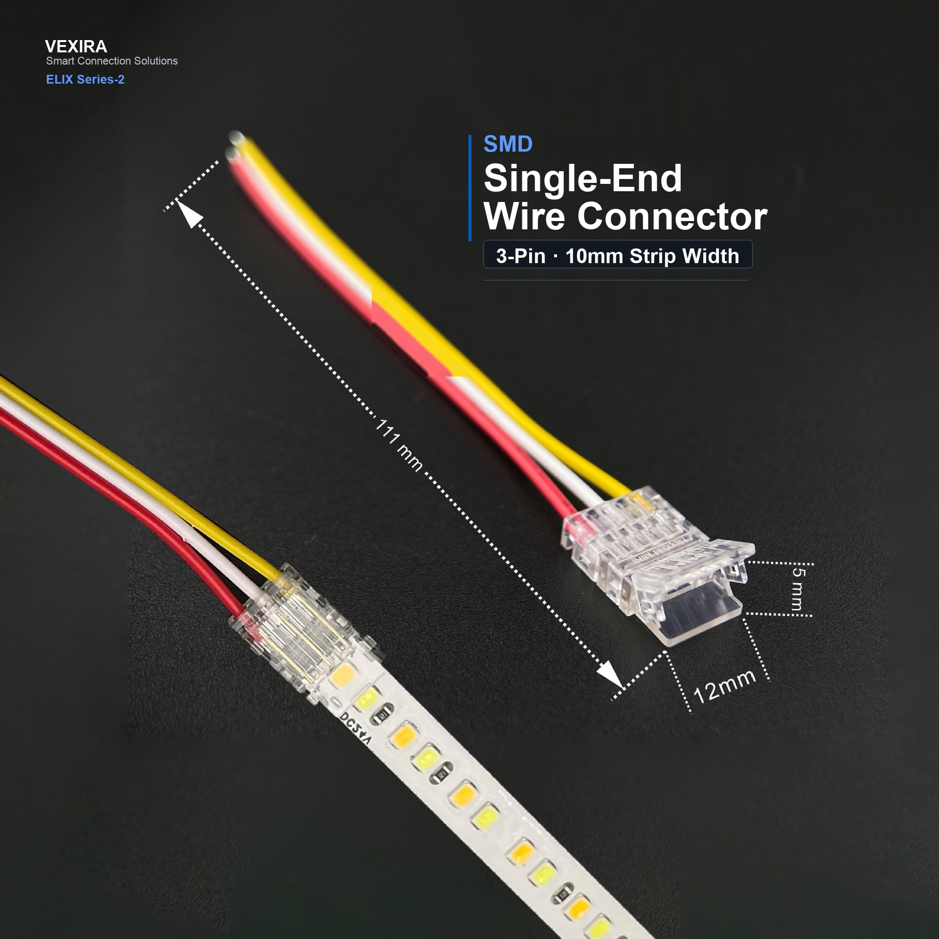 S-3P-10-1-S Single-End Wire Connector
