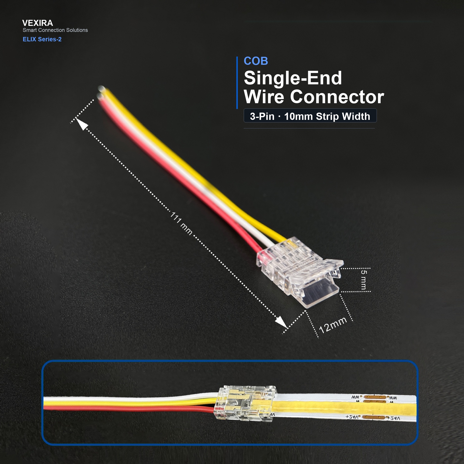 S-3P-10-1-C Single-End Wire Connector