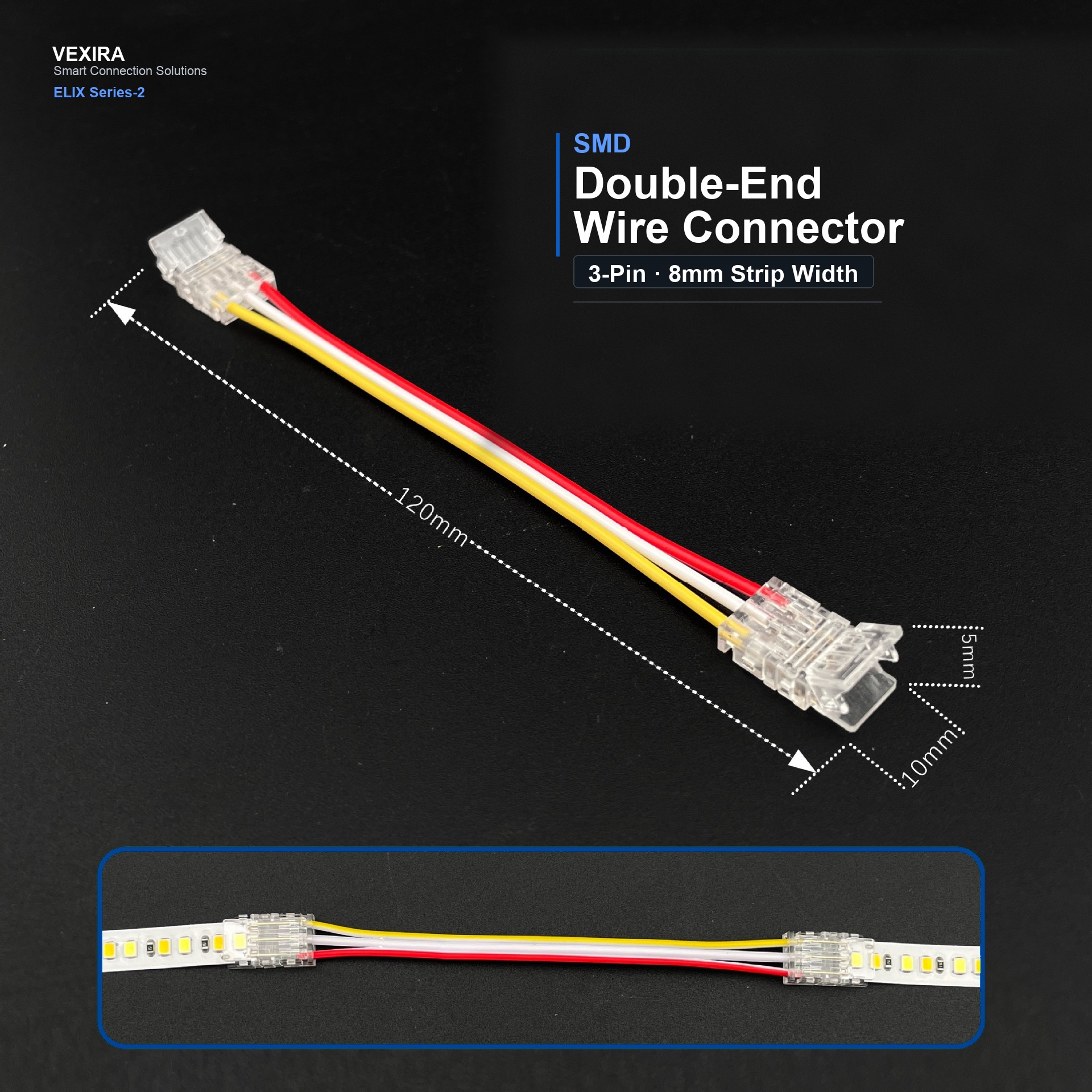 S-3P-8-2-S Double-End Wire Connector