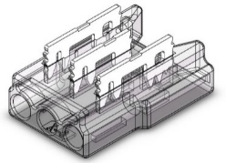 S-SMD-3PIN-8MM-D Press-Fit LED Strip Connector